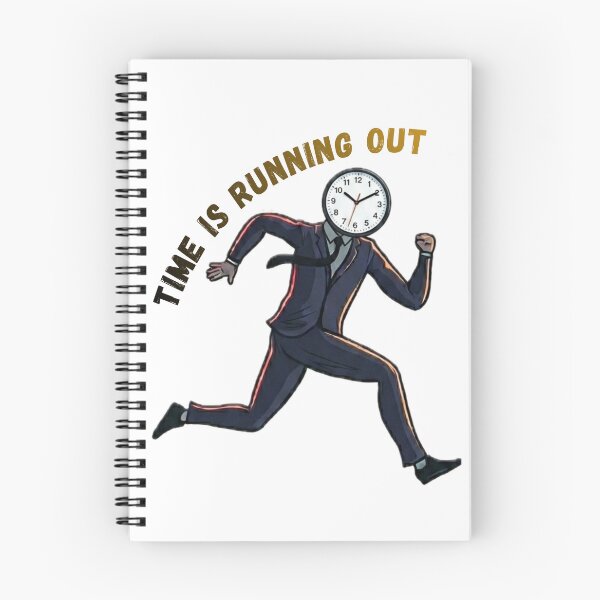 Item preview, Time Is Running Out | Clock Head Runner⁠ designed and sold by BooDesignStudio.