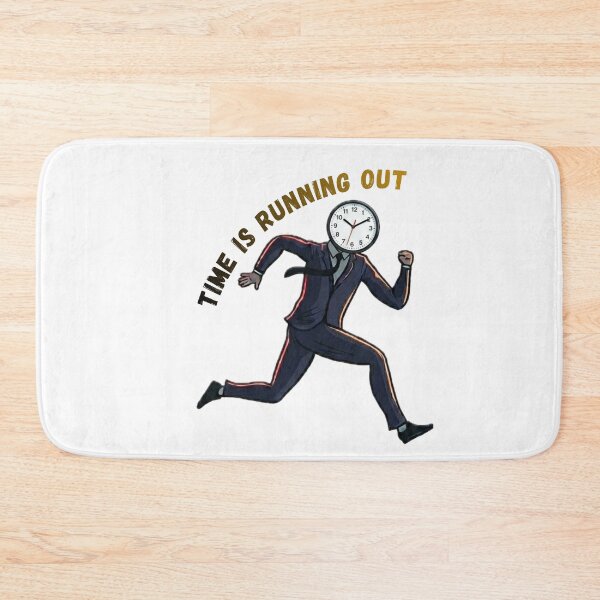 Item preview, Time Is Running Out | Clock Head Runner⁠ designed and sold by BooDesignStudio.