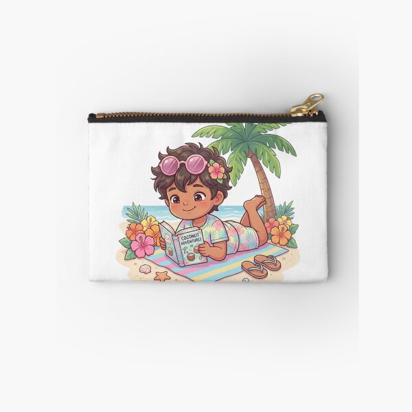 Item preview, Cute Tropical Boy Reading Cartoon designed and sold by MyshopnameSell.