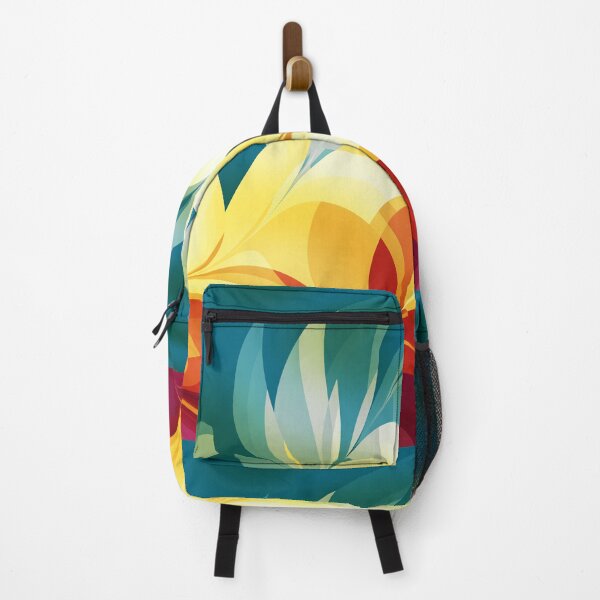 Item preview, Vibrant Abstract Fluid Wave Art - Teal, Yellow, and Burgundy designed and sold by pinkal.
