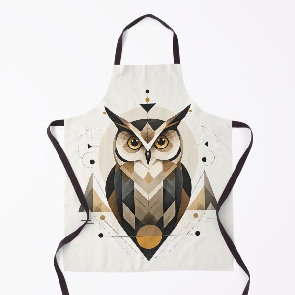 Item preview, Wild Geometric Splash No.3: Geometric Sacred Owl Aesthetic Art designed and sold by NO BEAVER NO PUNK.