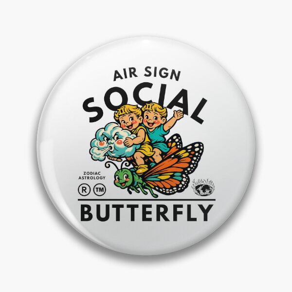 Item preview, Air sign social butterfly designed and sold by Peerless-Prime.