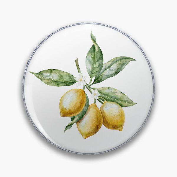 Item preview, Mediterranean Lemon Branch Watercolor Art designed and sold by Alisles.