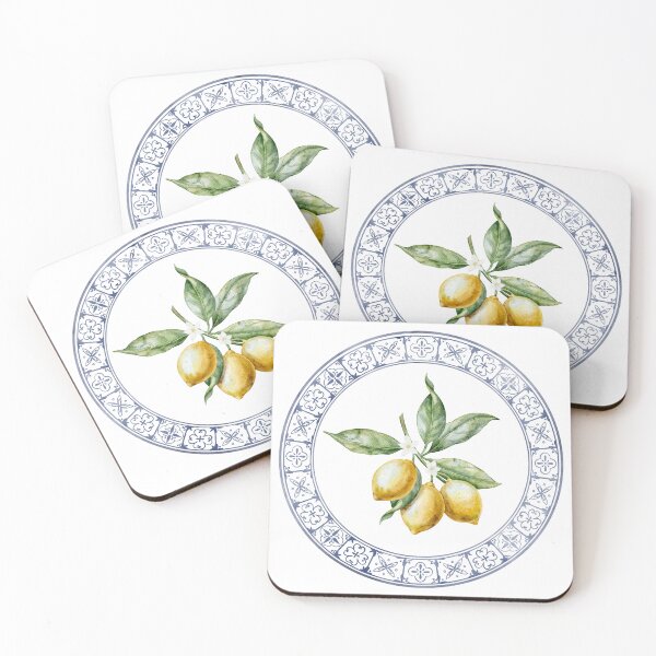Item preview, Mediterranean Lemon Branch Watercolor Art designed and sold by Alisles.