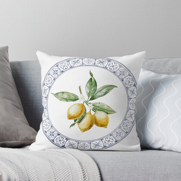 Item preview, Mediterranean Lemon Branch Watercolor Art designed and sold by Alisles.
