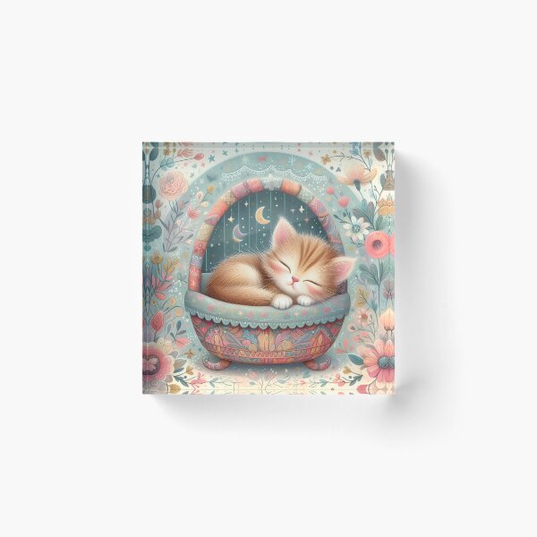 Item preview, Sweet Dreams Kitten designed and sold by TinCatOutPost.