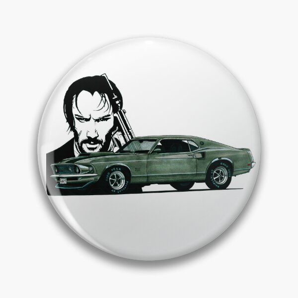 Item preview, Exclusive drawing legendary classic muscle car from movie 1969 Boss 429 V8 Coupe designed and sold by Cars23.