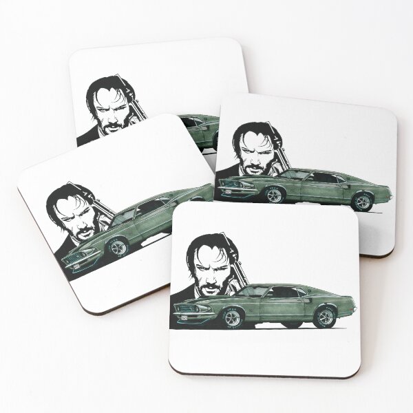 Item preview, Exclusive drawing legendary classic muscle car from movie 1969 Boss 429 V8 Coupe designed and sold by Cars23.