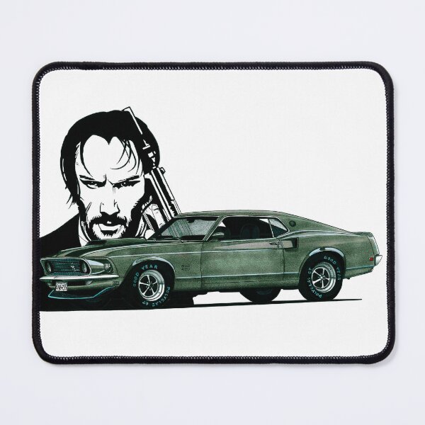 Item preview, Exclusive drawing legendary classic muscle car from movie 1969 Boss 429 V8 Coupe designed and sold by Cars23.