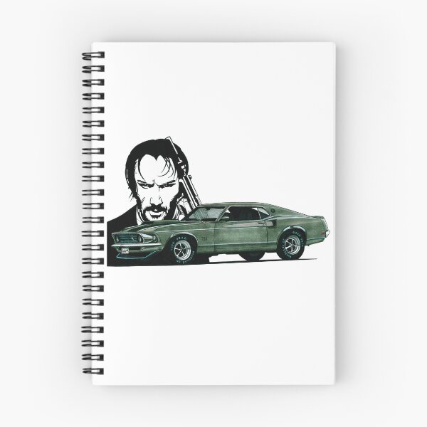 Item preview, Exclusive drawing legendary classic muscle car from movie 1969 Boss 429 V8 Coupe designed and sold by Cars23.