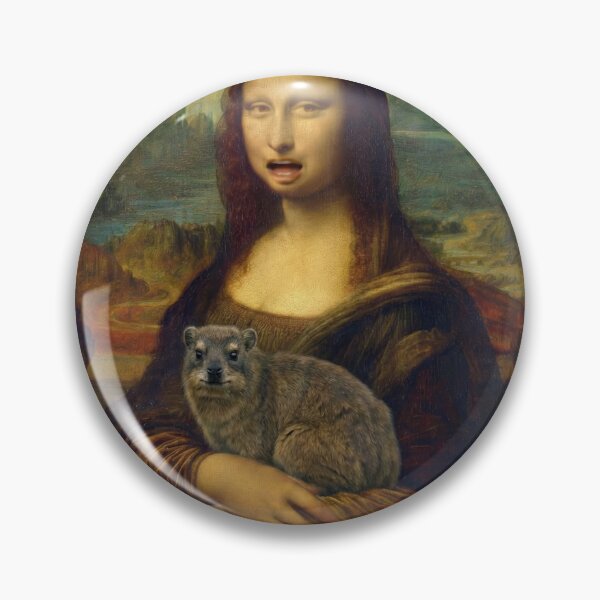 Item preview, Mona Lisa Awawa Hyrax Funny Art Meme designed and sold by d247.
