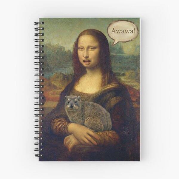 Item preview, Mona Lisa Awawa Hyrax Funny Art Meme designed and sold by d247.
