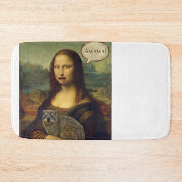 Item preview, Mona Lisa Awawa Hyrax Funny Art Meme designed and sold by d247.