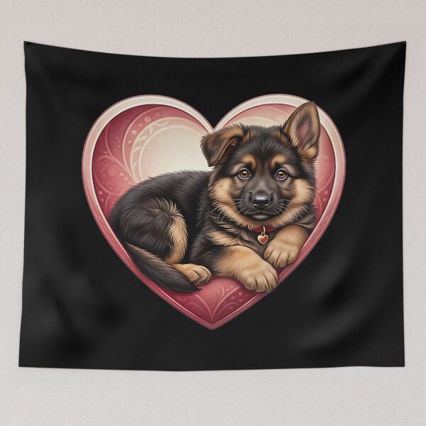 Item preview, Beautiful dog in a heart designed and sold by ReneMM.