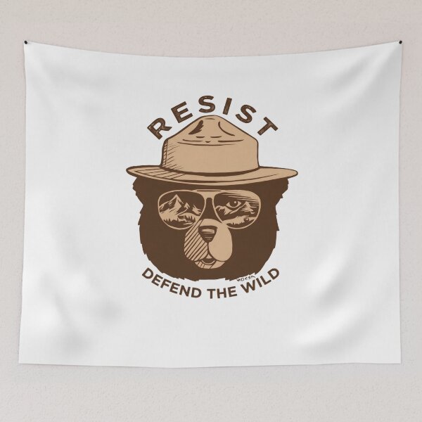 Item preview, Resist Defend The Wild Environmental Protection Conservationist Nature Lover designed and sold by JonesFlora2025.