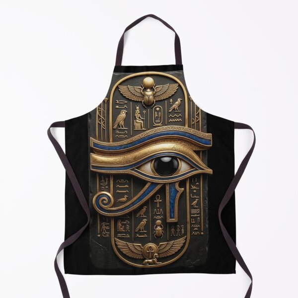 Item preview, Eye of Horus Ancient Egyptian Sacred Protection Symbol Gold Art designed and sold by Queen Cleopatra.