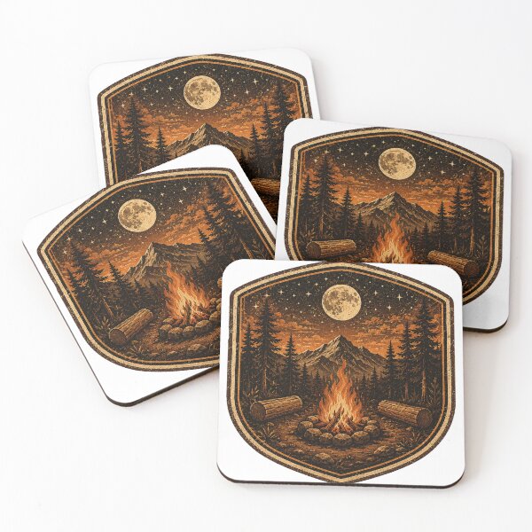Item preview, Campfire Society – Vintage Outdoor Adventure Badge designed and sold by Golden Era Studio.