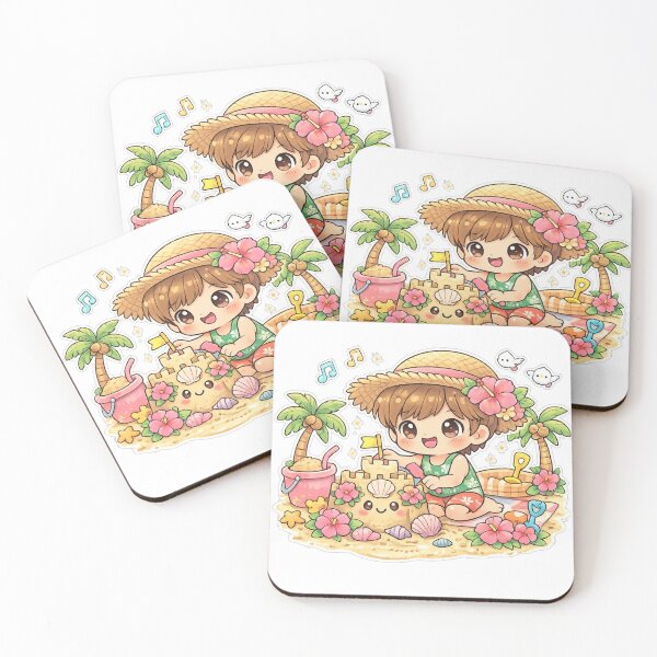 Item preview, Cute Tropical Girl with Straw Hat designed and sold by MyshopnameSell.