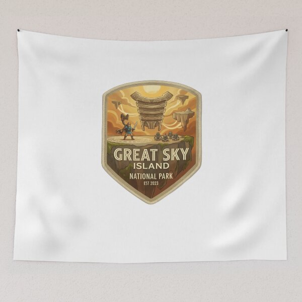 Item preview, Great Sky Island National Park Est 2023 The Legend Of Zelda Tears Of The Kingdom Gamer Fan designed and sold by JonesFlora2025.