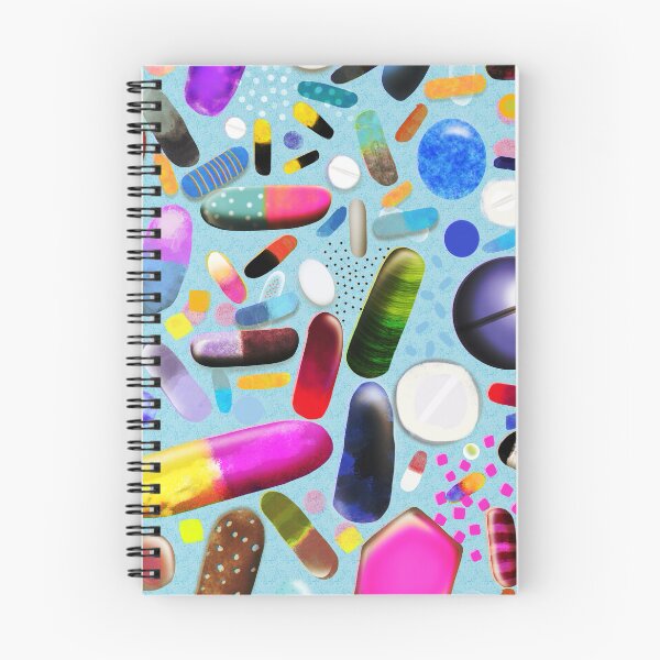Item preview, Dreamy pills tabletten playful retro medicine quirky fantasy unique art designed and sold by rupydetequila.