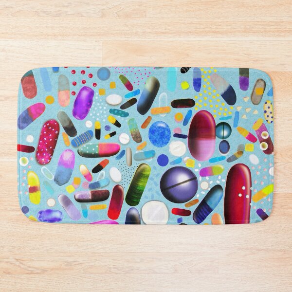 Item preview, Dreamy pills tabletten playful retro medicine quirky fantasy unique art designed and sold by rupydetequila.