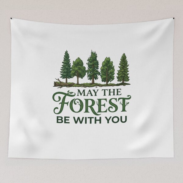 Item preview, May The Forest Be With You Forest Lover Nature Enthusiast Outdoor Hiker designed and sold by JonesFlora2025.