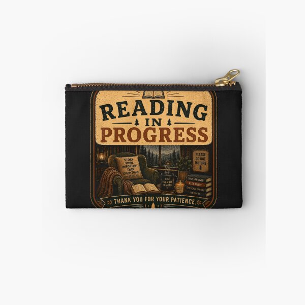 Item preview, Reading In Progress – Retro Book Lover Reading Design designed and sold by MotylekAnia.