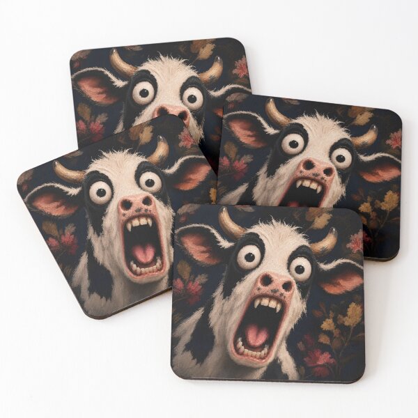 Item preview, Crazy Screaming Cow Horror Art designed and sold by VitSArt.