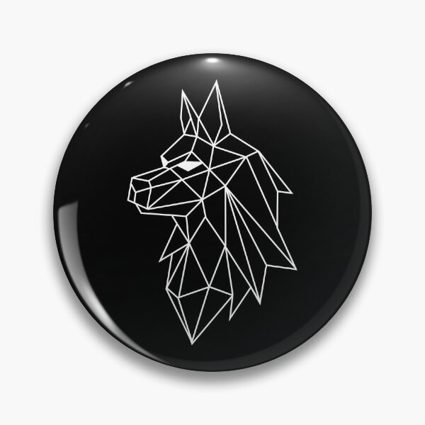 Item preview, Wild Geometric Splash No.7: Geometric Wolf (White) designed and sold by NO BEAVER NO PUNK.