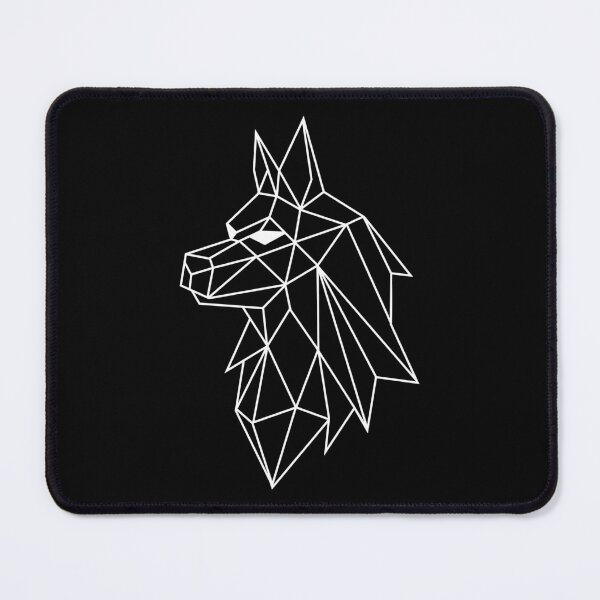 Item preview, Wild Geometric Splash No.7: Geometric Wolf (White) designed and sold by NO BEAVER NO PUNK.