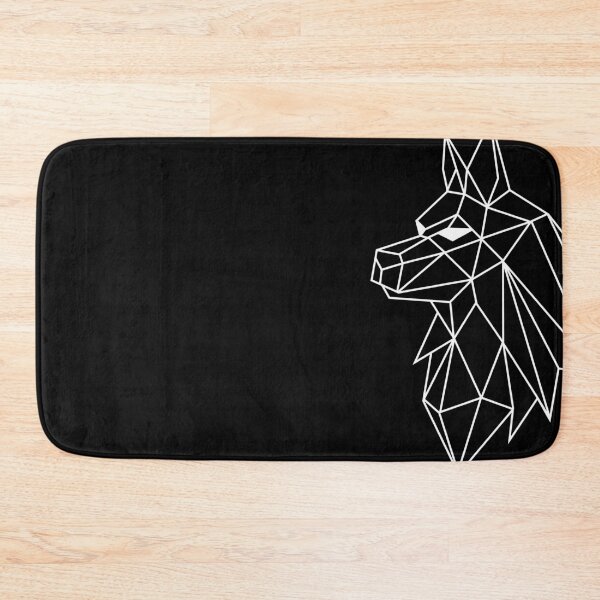 Item preview, Wild Geometric Splash No.7: Geometric Wolf (White) designed and sold by NO BEAVER NO PUNK.