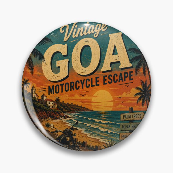Item preview, Vintage Goa Motorcycle Escape Retro Travel Shirt | Goa Beach Road Trip Motorcycle Adventure Design designed and sold by Globalcitytees.