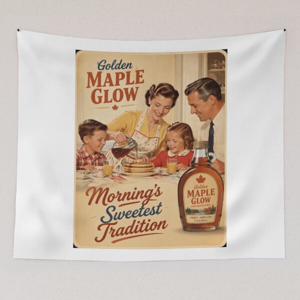 Item preview, Wall Art - Postcard - Golden Maple Glow: Morning’s Sweetest Tradition designed and sold by ForeverPrintsOK.