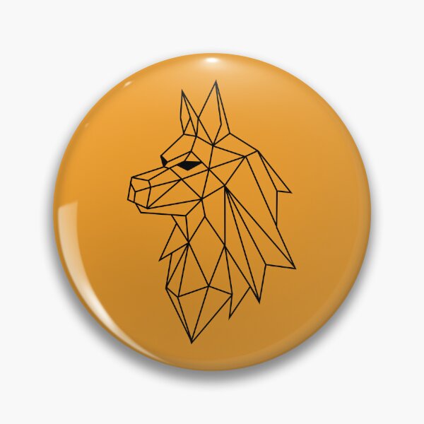 Item preview, Wild Geometric Splash No.8 Geometric Wolf (Black) designed and sold by NO BEAVER NO PUNK.