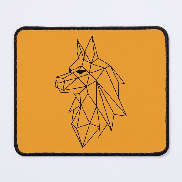 Item preview, Wild Geometric Splash No.8 Geometric Wolf (Black) designed and sold by NO BEAVER NO PUNK.