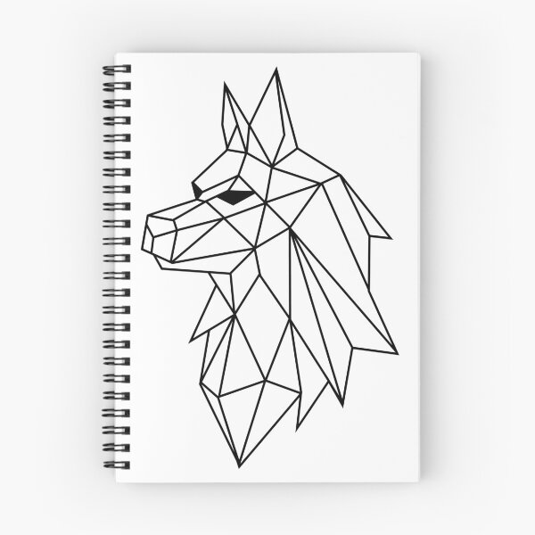 Item preview, Wild Geometric Splash No.8 Geometric Wolf (Black) designed and sold by NO BEAVER NO PUNK.