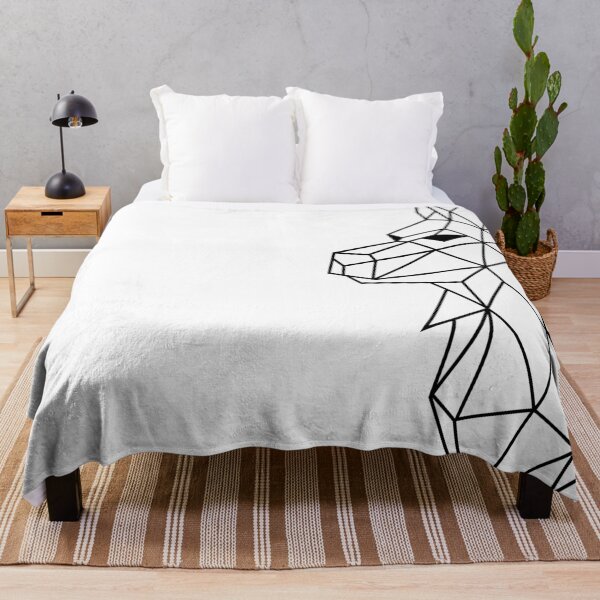 Item preview, Wild Geometric Splash No.8 Geometric Wolf (Black) designed and sold by NO BEAVER NO PUNK.