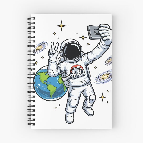Item preview, Funny Astronaut Selfie in Space - Peace Sign designed and sold by PixelCatalyst.