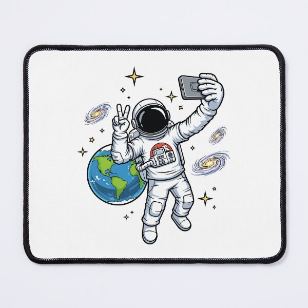 Item preview, Funny Astronaut Selfie in Space - Peace Sign designed and sold by PixelCatalyst.
