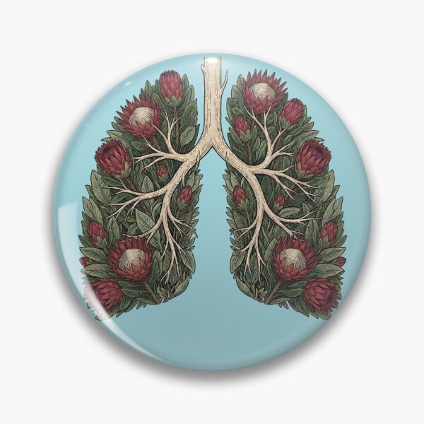 Item preview, Botanical Lungs Protea Flower Respiratory System designed and sold by d247.