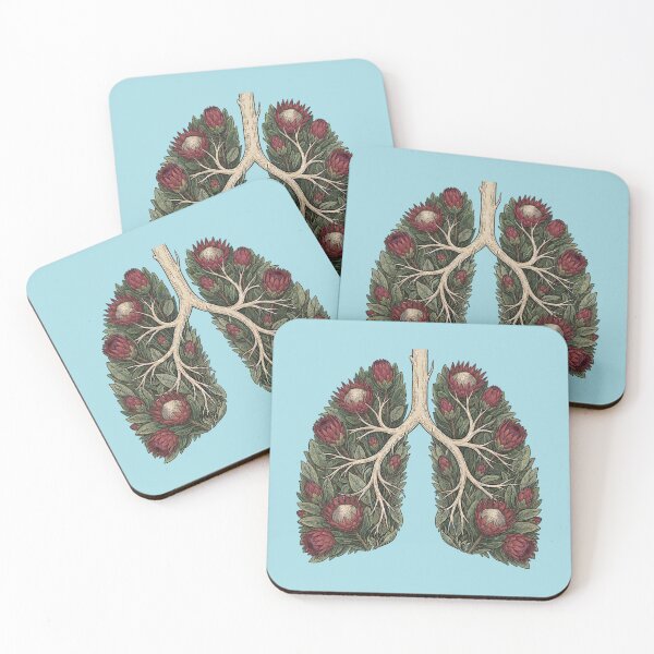Item preview, Botanical Lungs Protea Flower Respiratory System designed and sold by d247.