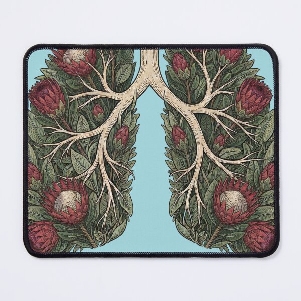Item preview, Botanical Lungs Protea Flower Respiratory System designed and sold by d247.