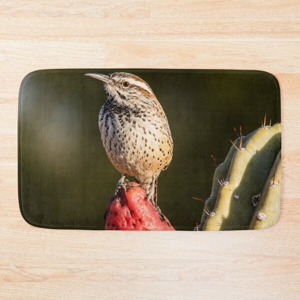 Item preview, Cactus Wren on Prickly Pear | Desert Bird Wildlife Photography designed and sold by Kimberly Palmer.