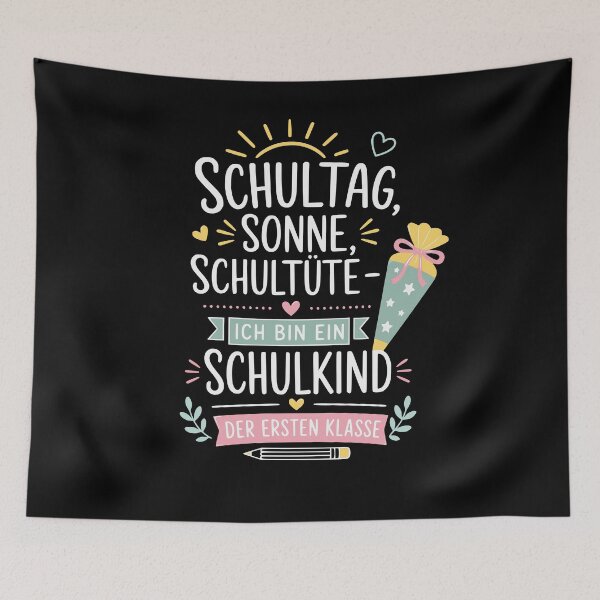 Item preview, School day, sunshine, school cone – I am a first-grade schoolchild. designed and sold by FreshPixelArt.