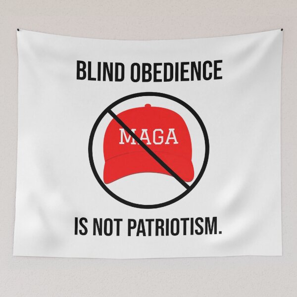 Item preview, Blind obedience is not patriotism.  designed and sold by Rachel the Artist .