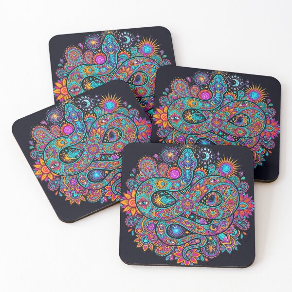 Item preview, Psychedelic Cosmic Snake Mandala Celestial Esoteric Trippy Art designed and sold by MT-Hub | Art for Every Soul.