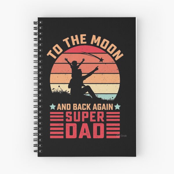 Item preview, Super Dad – Vintage Moon Adventure Fatherhood Quote Design designed and sold by Taans-Creation.