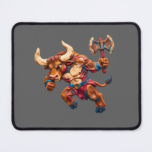Item preview, Mythical Minotaur Axe Warrior - Stylized Fantasy Beast Art designed and sold by PrimalBeastLab.