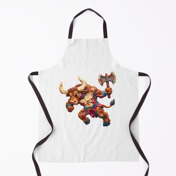 Item preview, Mythical Minotaur Axe Warrior - Stylized Fantasy Beast Art designed and sold by PrimalBeastLab.