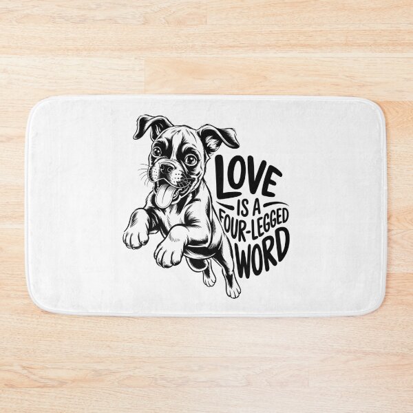 Item preview, Love Is A Four-Legged Word – Cute Dog Lover Design designed and sold by Cool-cat-art.
